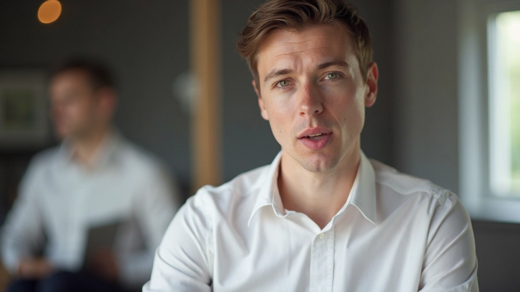 Moderne taalleraar demonstreert mondpositie voor Nederlandse fonemen