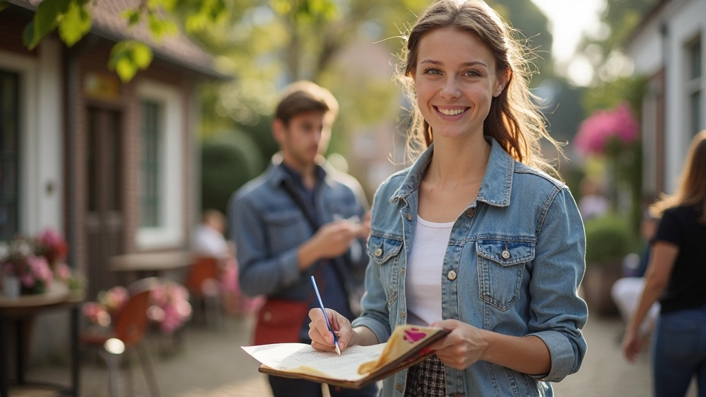 Student engaged in cultural immersion activity learning Dutch customs and traditions